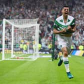 Celtic's Tom Rogic celebrates his late winner against Aberdeen in 2017. (Picture: SNS / Craig Williamson)