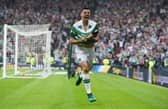 Celtic's Tom Rogic celebrates his late winner against Aberdeen in 2017. (Picture: SNS / Craig Williamson)