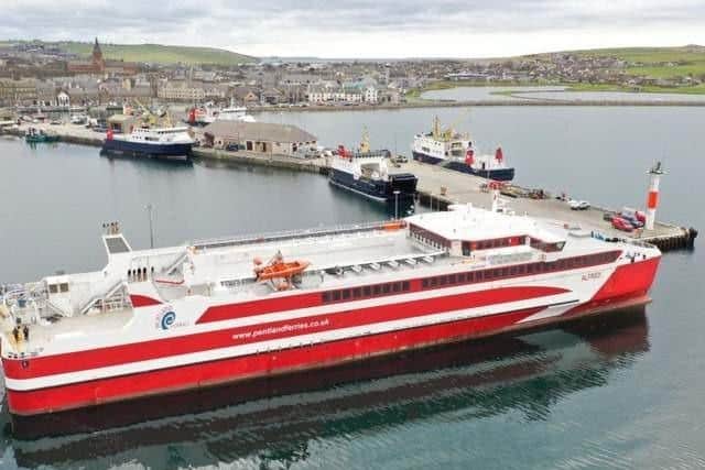 The MV Alfred, which has been hired by the Scottish Government