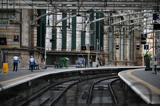 Thousands of jobs are at risk in maintenance roles and ticket office closures were planned as well as pay freezes during the cost of living crisis, says the RMT union. (Photo by Jeff J Mitchell/Getty Images)