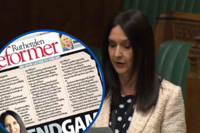 In a scathing open letter published on its front page, The Rutherglen Reformer, which covers part of Ms Ferrier’s South Lanarkshire constituency, said time is “rapidly running out” for her “to do the honourable thing”.
