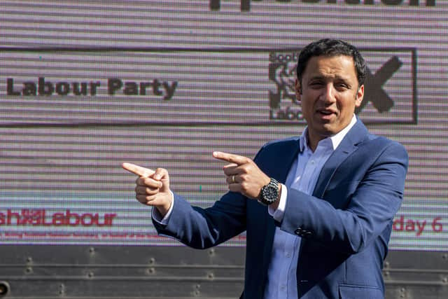 Scottish Labour leader Anas Sarwar launching the party's Ad Van Campaign at Dynamic Earth, Edinburgh.