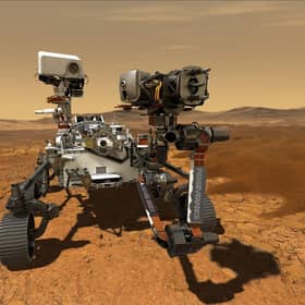 The Mars rover landed on Thursday evening.
