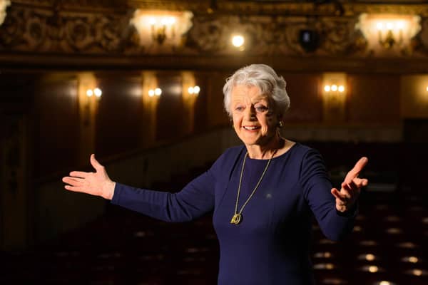 Actress Dame Angela Lansbury onstage during a photo call at the Gielgud Theatre, in central London. Angela Lansbury has died at the age of 96 according to a family statement.