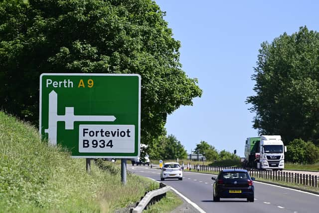 The Luncarty-Pass of Birnam section is one of only two to have been dualled since the Scottish Government pledged to complete the project between Perth and Inverness in 2007. (Photo by John Devlin/The Scotsman)