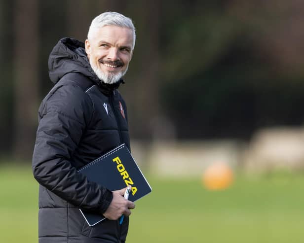 New Dundee United boss Jim Goodwin will come up against his old club on Saturday evening.