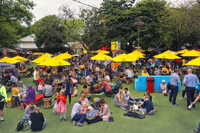 The Festival's normally crowded pop-up beer gardens would not make social distancing easy