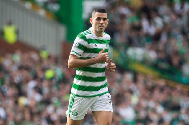 Celtic's  Tom Rogic hasnt been ruled out for the club's Scottish Cup semi-final by Ange Postecoglou after being lost to a hamstring problem a fortnight ago by Ange Postecoglou, who remains "hopeful" that Carl Starfelt could also be fit to face Hibs after suffering a similar problem just before the international break. (Photo by Craig Foy / SNS Group)