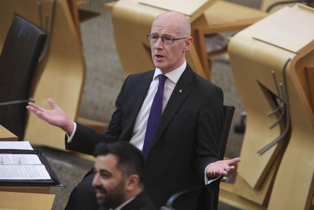 John Swinney and his SNP colleagues seem hellbent on proving Scotland is 'too stupid' to be independent (Picture: Fraser Bremner/pool/Getty Images)