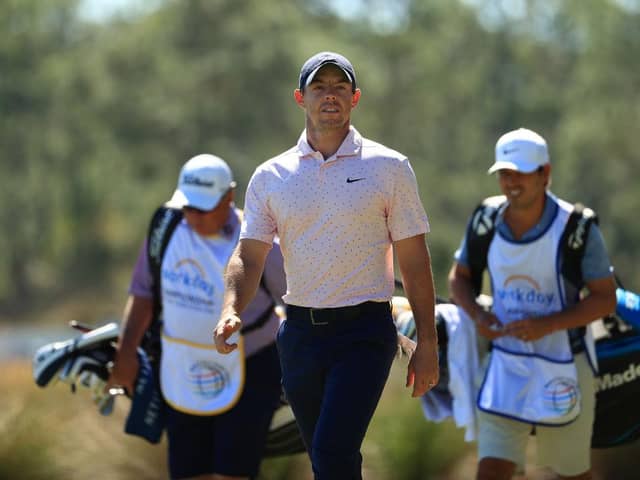 Rory McIlroy walks up the tenth hole during the first round of World Golf Championships-Workday Championship at The Concession in Bradenton, Florida. Picture: Mike Ehrmann/Getty Images.