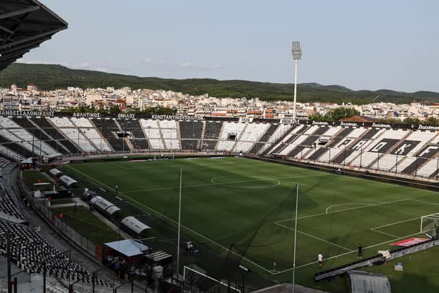 Aberdeen take on PAOK in the Europa Conference League at the Toumba Stadium in Thessaloniki, Greece. (Photo by Ross MacDonald / SNS Group)