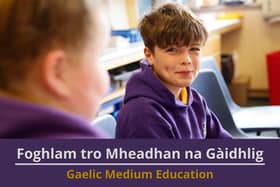 Tha foghlam tro mheadhan na Gàidhlig air a bhith soirbheachail. (Dealbh: Bòrd na Gàidhlig)