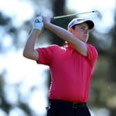 Bob MacIntyre of Scotland plays his shot from the fourth tee during the second round of The Masters at Augusta National Golf Club. Picture: David Cannon/Getty Images.