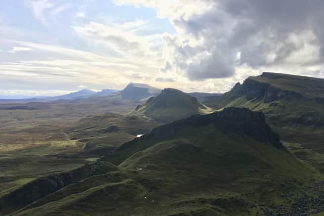 Locals fear that visitors who come to Skye in droves to enjoy the Quiraing and other iconic scenery may stop coming if massive turbines dominate the landscape. Picture: Andrew Robinson
