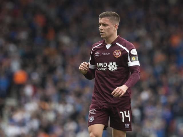 Hearts' Cammy Devlin during the Scottish Cup final defeat to Rangers at Hampden Park.  (Photo by Craig Foy / SNS Group)