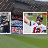 Geno Smith, of the Seattle Seahawks, will take on Tom Brady of the Tampa Bay Buccaneers at the Allianz Arena in Germany.