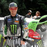 American rally driver Ken Block, who has died in a snowmobile accident at the age of 55.