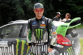 American rally driver Ken Block, who has died in a snowmobile accident at the age of 55.