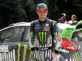 American rally driver Ken Block, who has died in a snowmobile accident at the age of 55.