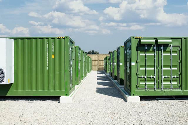 An example of a battery energy storage system (BESS) at a different site.