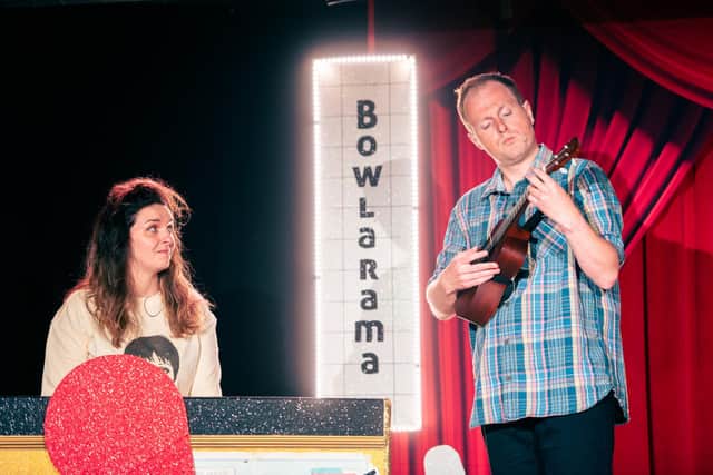 Taylor Dyson and Ewan Somers in Goodbye Dreamland Bowlarama