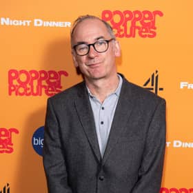 Paul Ritter attends a Friday Night Dinner photocall in March 2020 (Picture: Jeff Spicer/Getty Images)