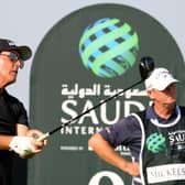 Phil Mickelson in action during the pro-am event prior to the Saudi International powered by SoftBank Investment Advisers at Royal Greens Golf and Country Club in King Abdullah Economic City. Picture: Ross Kinnaird/Getty Images.