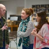 From left to right: Matthew Trevannion, Kirsty Stuart and Nalini Chetty in rehearsals for A Streetcar Named Desire PIC: Fraser Band