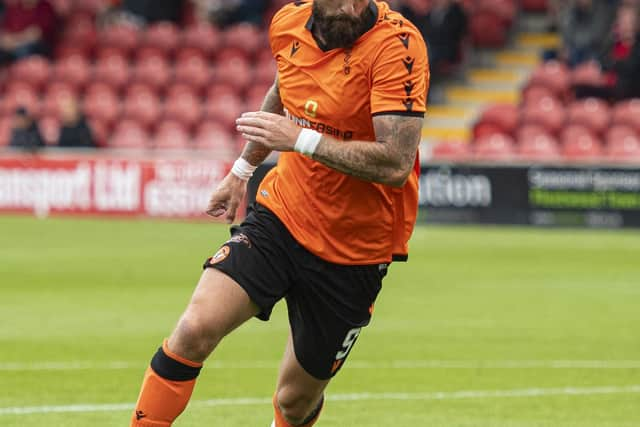 Steven Fletcher in pre-season action for new club Dundee United.