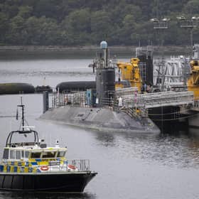 Vanguard-class submarine HMS Vigilant, one of the UK's four nuclear warhead-carrying submarines, at HM Naval Base Clyde (Picture: Jane Barlow/PA Wire)