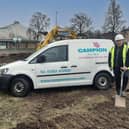 Derek McGowan, Campion Homes site manager at the St Vincent's site in Dundee.