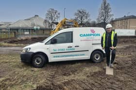 Derek McGowan, Campion Homes site manager at the St Vincent's site in Dundee.