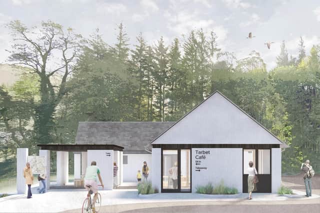 Tarbet Café design visualisation.