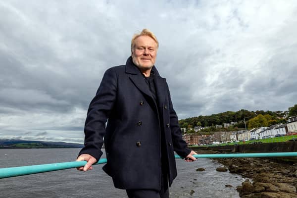 David MacKinnon, who played for Dundee, Partick Thistle, Rangers, Airdrieonians, Kilmarnock and Forfar Athletic, launches his book - "Slide Tackles and Boardroom Battles". David is pictured at Gourock Waterfront, he currently lives in the Town.