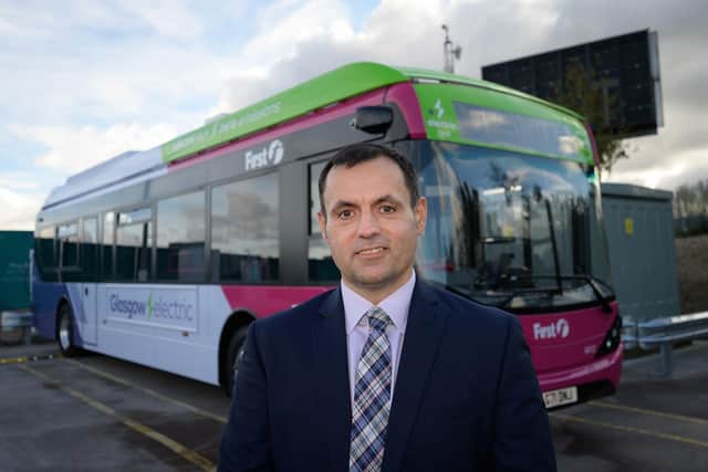 Gary West, director of engineering at First Bus, says the education sector needs to catch up with the training needs emerging from the transition to green transport. PIC: Contributed.