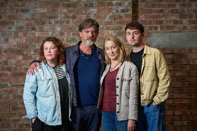 Sally Reid, John Michie, Deirdre Davis and Robbie Scott star in the new play Group Portrait in a Summer Landscape. Picture: Fraser Band