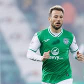 Adam Le Fondre in action for Hibs. (Photo by Ross Parker / SNS Group)