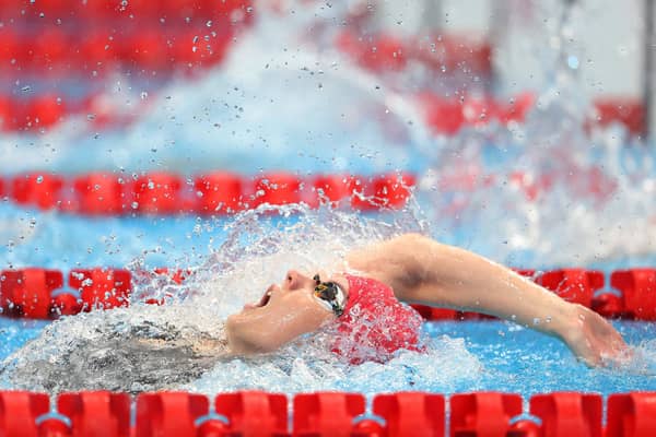 Kathleen Dawson competes in the Women's 100m Backstroke (Pic: Tom Pennington/Getty Images)