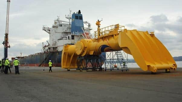 The Blue X device is revealed at Rosyth