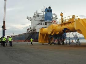 The Blue X device is revealed at Rosyth