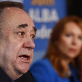 Alba Party leader Alex Salmond could hold the key to Humza Yousaf's political future (Photo by Jeff J Mitchell/Getty Images)