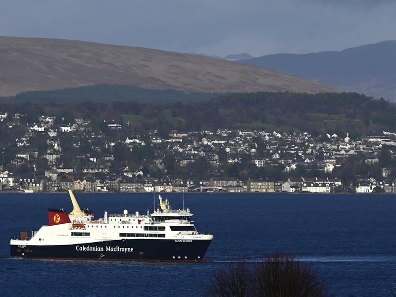 The Glen Sannox sailing under its own power is a milestone six years in the making. Here it is pictured in the Clyde with part of Port Glasgow in the background. Picture: John Devlin