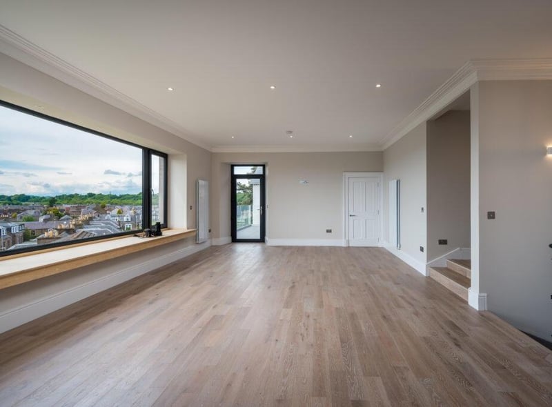 Open plan living area.