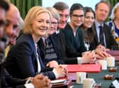 Liz Truss holds her first Cabinet meeting as Prime Minister (Picture: Jeremy Selwyn/pool/Getty Images)