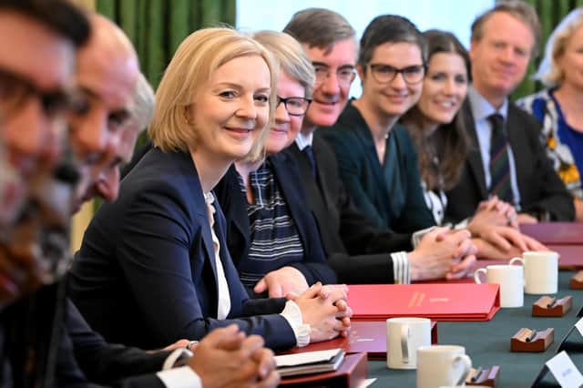 Liz Truss holds her first Cabinet meeting as Prime Minister (Picture: Jeremy Selwyn/pool/Getty Images)