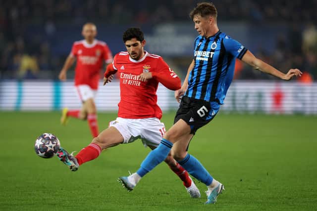 Jack Hendry in action for Club Brugge, where he played under current Rangers manager Philippe Clement. (Photo by Dean Mouhtaropoulos/Getty Images)