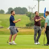 Liam Duncan, Scott Crichton and Ben Murray at the Scottish Amateur Championship. Picture: Scottish Golf