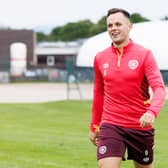 Lawrence Shankland scored Hearts' goal in the 2-1 defeat by Rosenborg in Trondheim.