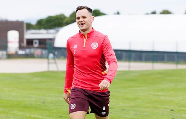 Lawrence Shankland scored Hearts' goal in the 2-1 defeat by Rosenborg in Trondheim.