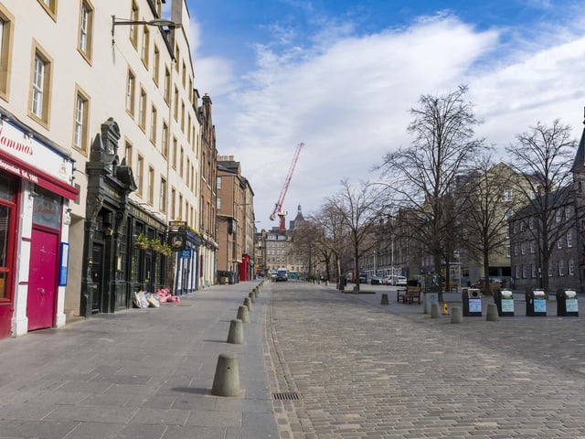 The Grassmarket is usually popular with tourists. (Photo by Mark Scates / SNS Group)